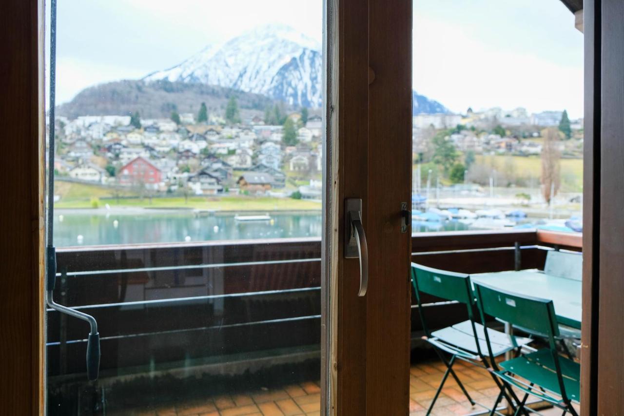 Seewohnung 1 Spiez Extérieur photo